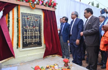 Foundation stone of record room- cum- store house at Nayagarh