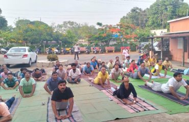 Bhujangasana by Court Staff