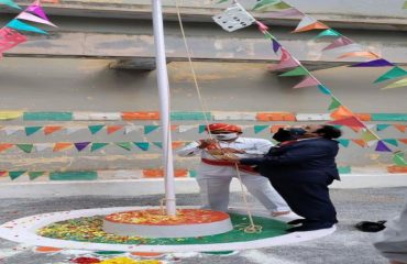 Rajampet Flag Hoisting