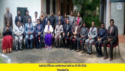 Judicial Officers Conference held on 24.09.2016 presided by Smt.Sunitha Gandham, Prl. District Judge, Kadapa