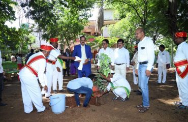 Plantation by Sri R.Sudhakar Naidu garu