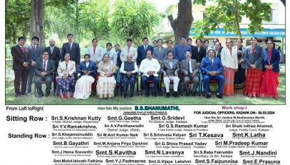 Workshop-I for all Judicial Officers held on 30.03.2024