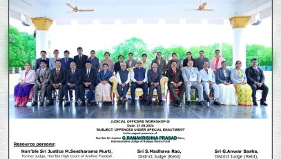 Workshop-III for all Judicial Officers held on 21.09.2024