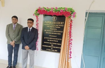 Inauguration of Paperless Court of District and Sessions Judge, Sambalpur Court on 03.07.2023
