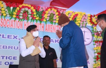 Seniormost Advocate of bhadrak greeting CJ