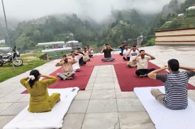 Celebration of International Yoga Day at Thunag