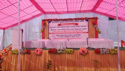 Stage of Stone Foundation Laying Ceremony Court building at Amb