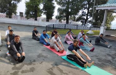 International Yoga day 2023 at Dalhousie Court Complex