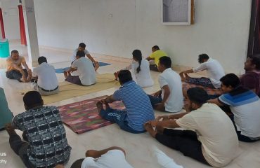 Yoga Day- 2024 Outline Station Motu at MV 79