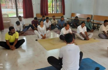 Yoga Day- 2024 Outline Station Motu at MV 79