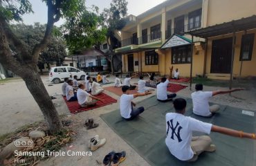 Celebration of Interenational Yoga day @Court Complex Jhandutta