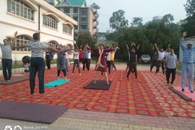 Celebration of Interenational Yoga day @Court Complex Ghumarwin