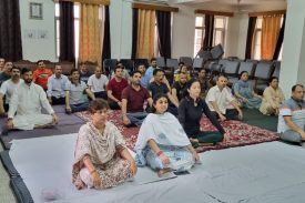 Celebration of Interenational Yoga day @ District Court Complex Bilaspur