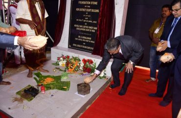 Laying Foundation Stone