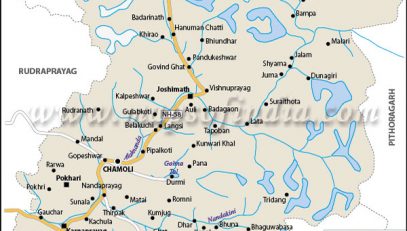 MAP of District Chamoli