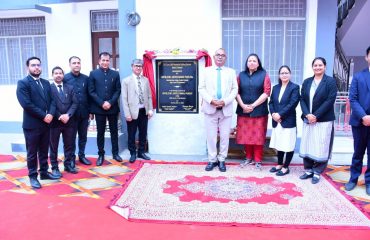 सिविल न्यायालय गैरसैंण, चमोली में कर्मचारियों के लिए आवासीय भवन का लोकार्पण दिनांक १२.०५.२०२४।