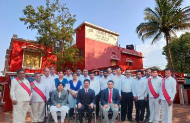 Judicial Officers with Court Staffs in Uniform Kantabanji