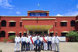 Judicial Officers with Court Staffs in Uniform Saintala