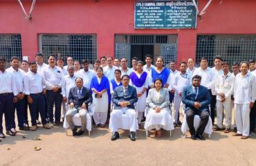 Judicial Officers with Court Staffs in Uniform Titilagarh