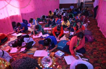 DRAWING COMPETITION UNDER THE AEGIS OF HON'BLE HIGH COURT ON 11.11.2023(During Drawing Competition)