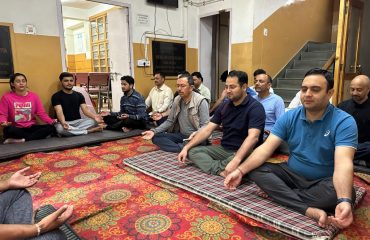 yoga day at Court Manali