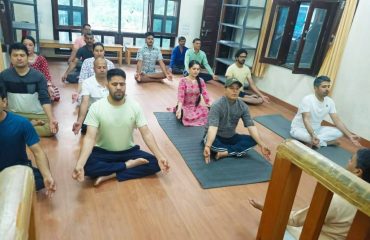 yoga day at Court Banjar