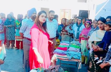 Exhibition of Dresses and Suits made by the female inmates of Central Jail Hoshiarpur under the Vocational Literacy for Jail inmates campaign,