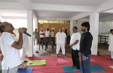 Officers Doing Yoga