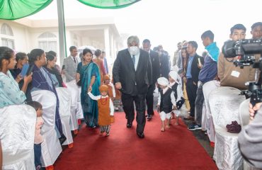 Arrival of Hon'ble CJ of Meghalaya on Inagauration day