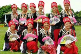 Singpho tribe Women of Changlang district, Arunachal Pradesh in their traditional attire.