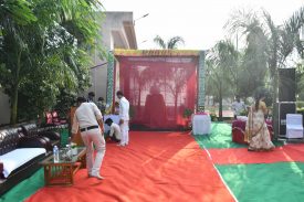 Revealing Ceremony of Mahatma Gandhi Statue