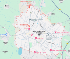 Map Of District Muzaffarnagar