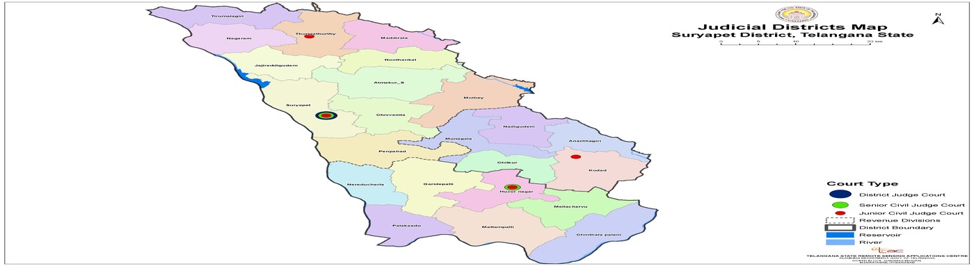 Suryapet Juridiction Map