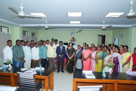 Justice Smt Radha Rani,Administrative Judge with Staff members along with District Judge