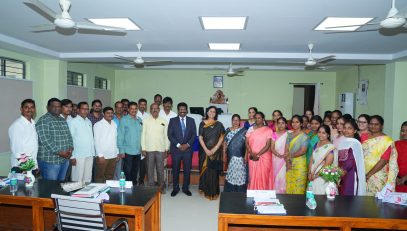 Justice Smt Radha Rani,Administrative Judge with Staff members along with District Judge