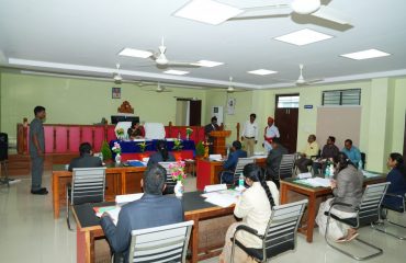 Justice Smt Radha Rani,Administrative Judge Meeting with Staff