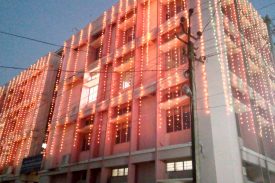 Illuminated Court building of the Chief Judicial Magistrate, Hailakandi