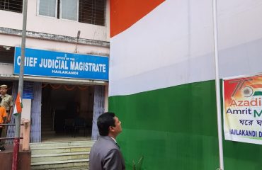 Hoisting of National Flag in the Court Campus