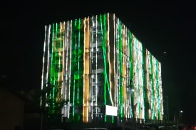Illumination of Court building for Independence Day