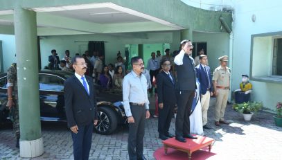 Guard of Honour by Hon'ble Justice Sri Sujit Narayan Prasad