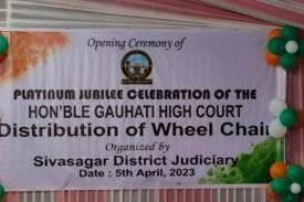 wheel chair distribution ceremony