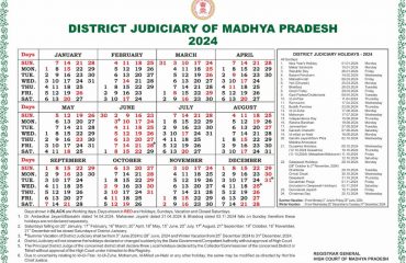 District Court Calendar - 2024