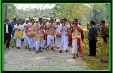 front view of cultural rally