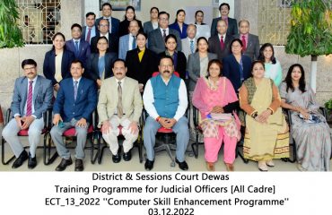 Computer Skill Enhancement Training Programme for Judicial Officers