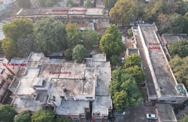 aerial view of district and sessions court compound