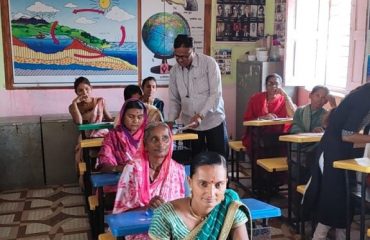उल्हास नव भारत साक्षरता कार्यक्रम अंतर्गत दिनांक 23 मार्च 2025 रोजी नव साक्षर यांची परीक्षा घेण्यात आली