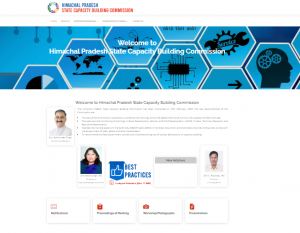 Website of HP State Capacity Building Commission designed and developed