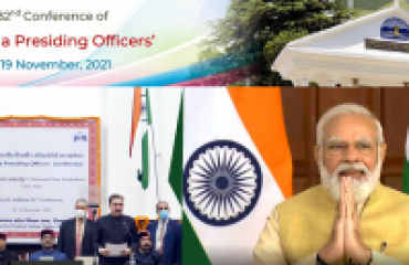 Hon'ble Prime Minister of India Virtually Inaugurating the Conference