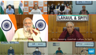 Hon'ble Prime Minister's Interaction with Covid Vaccine Beneficiaries and Officials of Himachal Pradesh