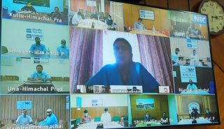 Meeting of the NIC HP State Coordinator with DIOs/ADIOs/ Group Heads Through VC on 01-June-2020